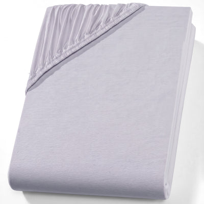 Jersey Spannbettlaken Silber