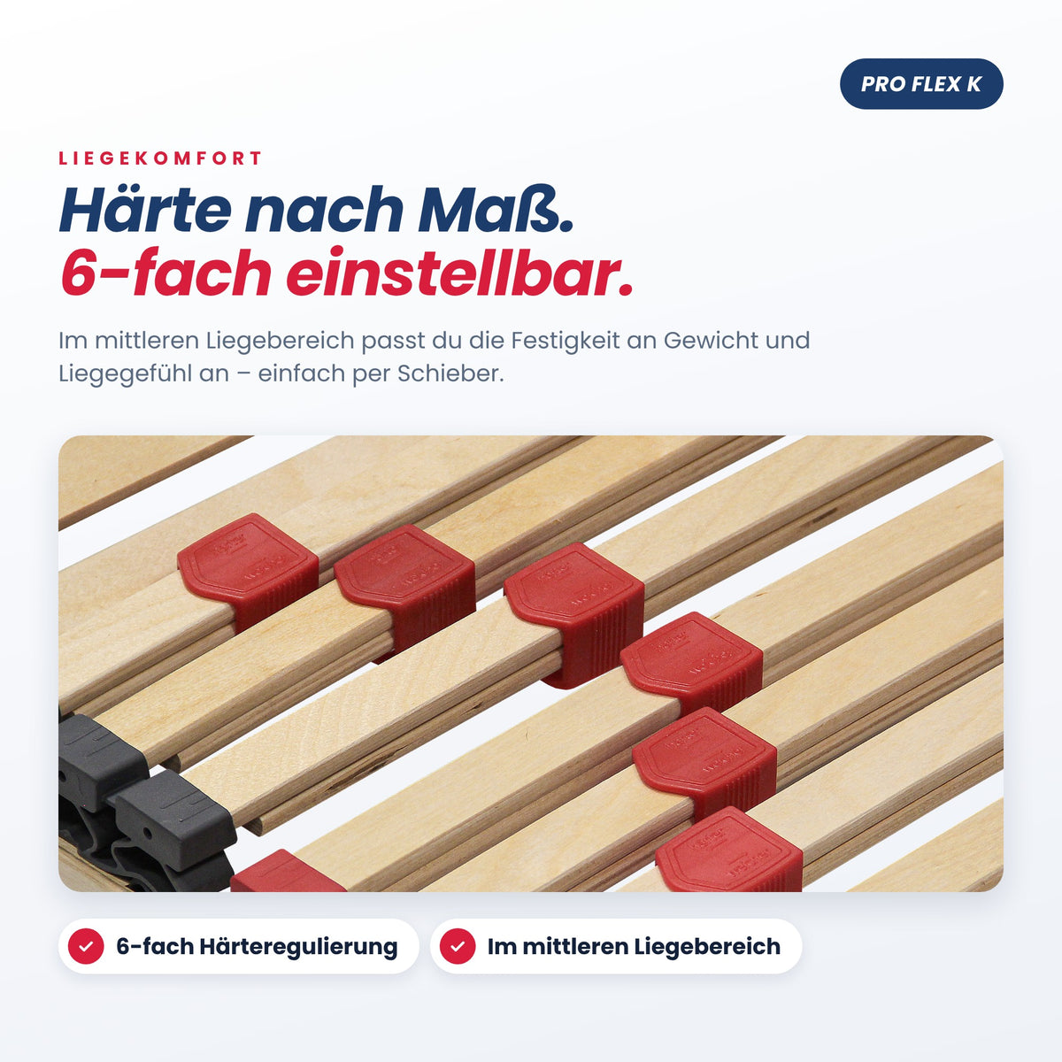 BeSports Pro Flex K – 6-fach Härteregulierung