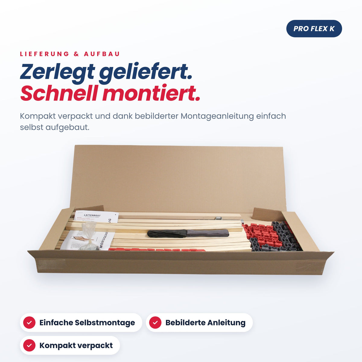 BeSports Pro Flex K – zerlegt geliefert, einfache Selbstmontage