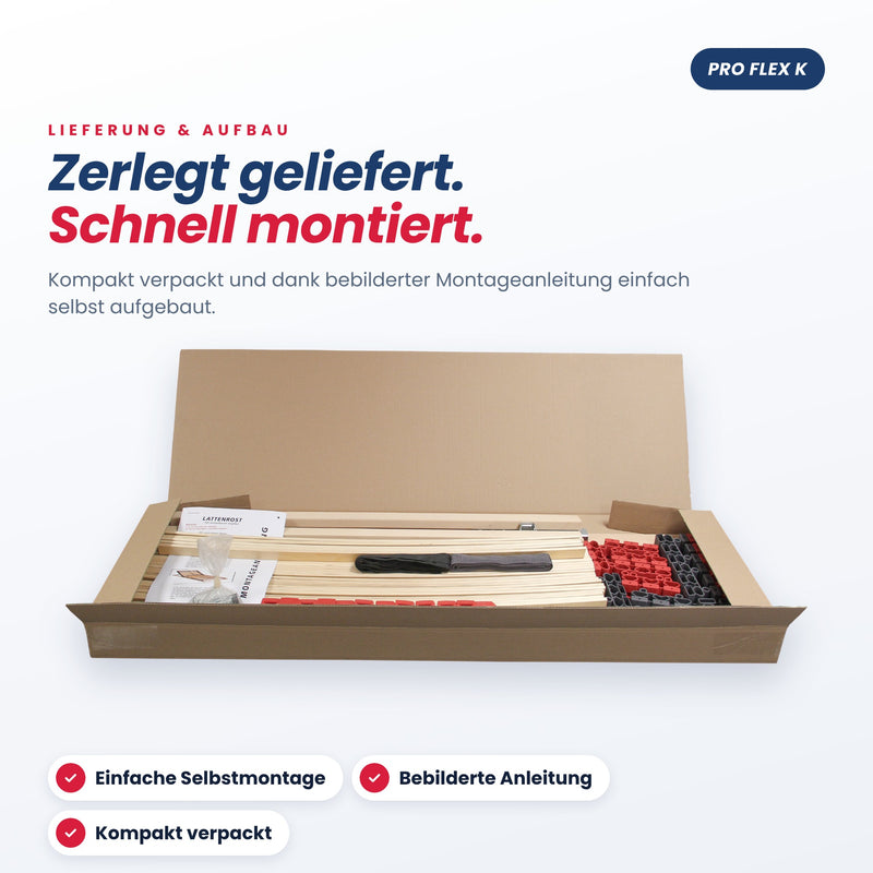 BeSports Pro Flex K – zerlegt geliefert, einfache Selbstmontage
