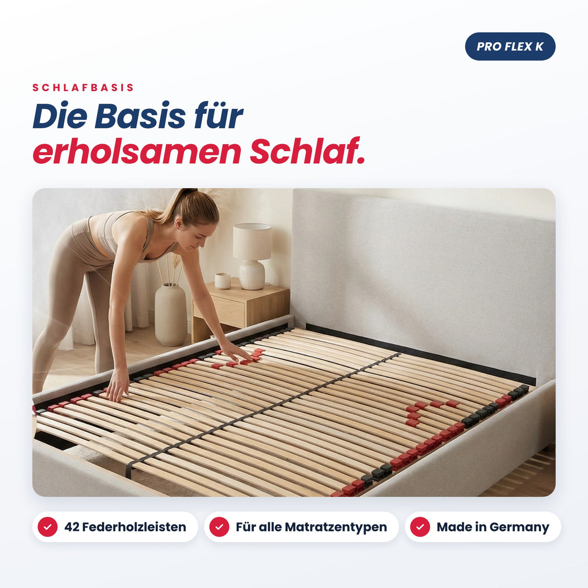 BeSports Pro Flex K Lattenrost im Bett – die Basis für erholsamen Schlaf
