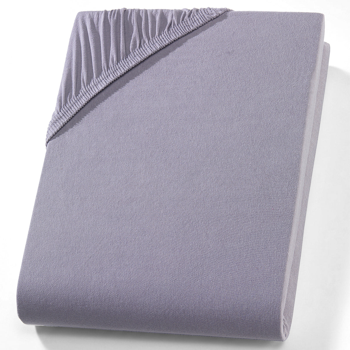 Jersey Spannbettlaken aus 100 % Baumwolle Grau