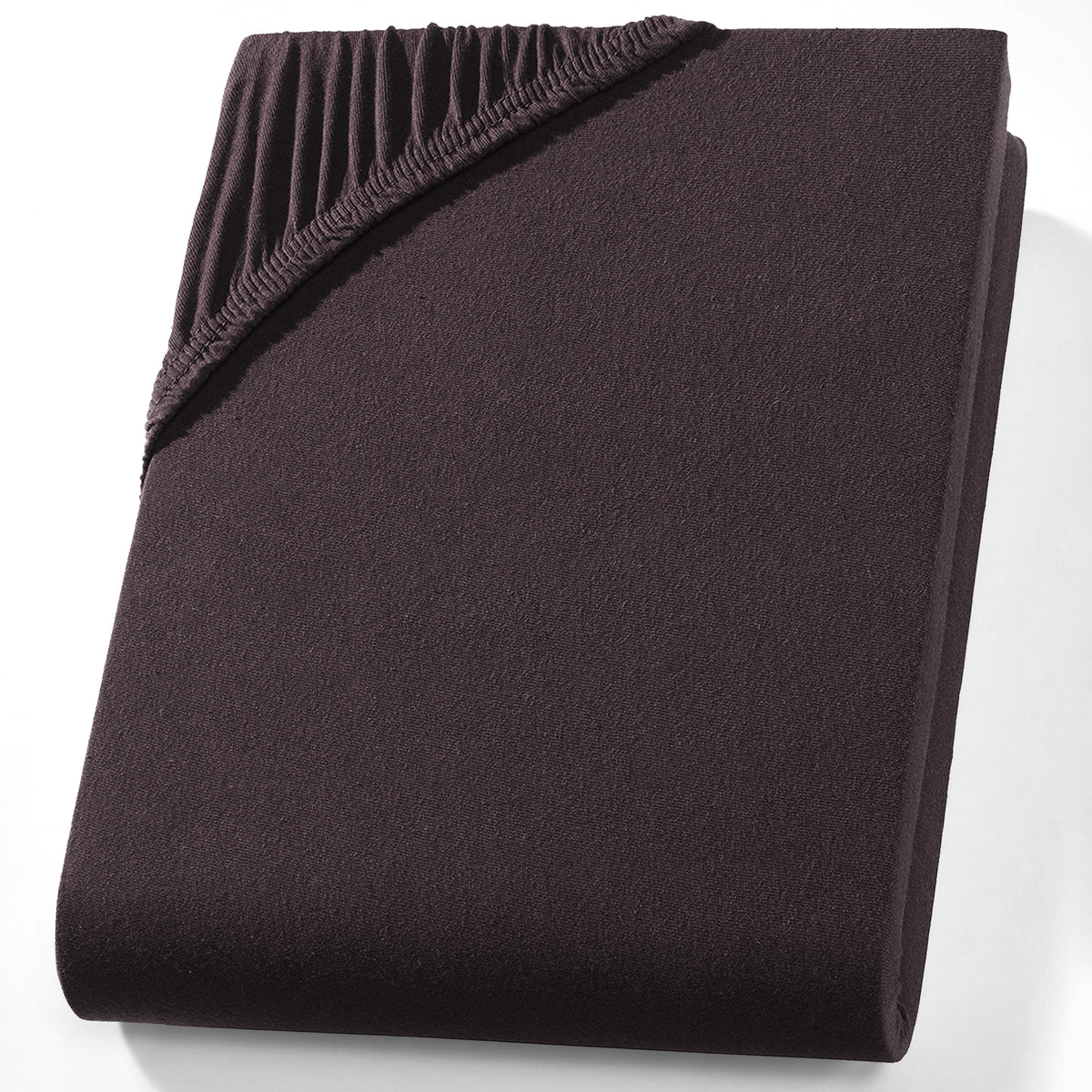 Jersey Spannbettlaken aus 100 % Baumwolle Braun